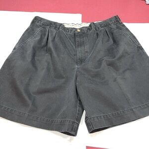 Guy Harvey Navy BLUE PLEATED Shorts,  Men’s Size 38, cotton High Rise 8” Inseam